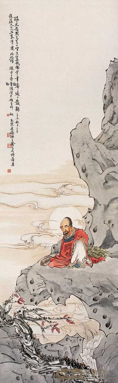 陈子奋 辛未(1931)年作 人物 立轴 132.5×42.5cm
